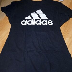 Adidas Kids Black Logo T-Shirt